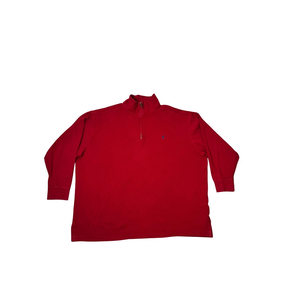 Polo by Ralph Lauren 1/4 Zip Pullover Sweater Red Men's Size 2XB